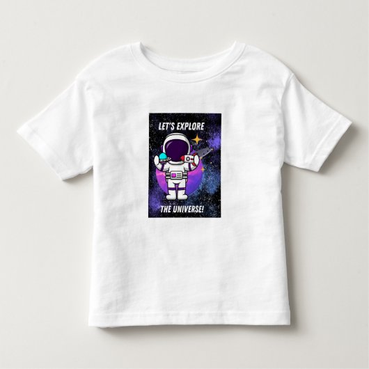Laten we het universum verkennen kinder shirts (Voorkant)