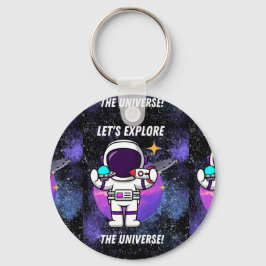 Laten we het universum verkennen sleutelhanger
