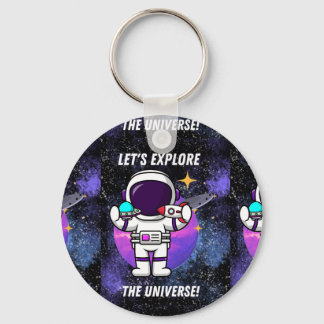 Laten we het universum verkennen sleutelhanger