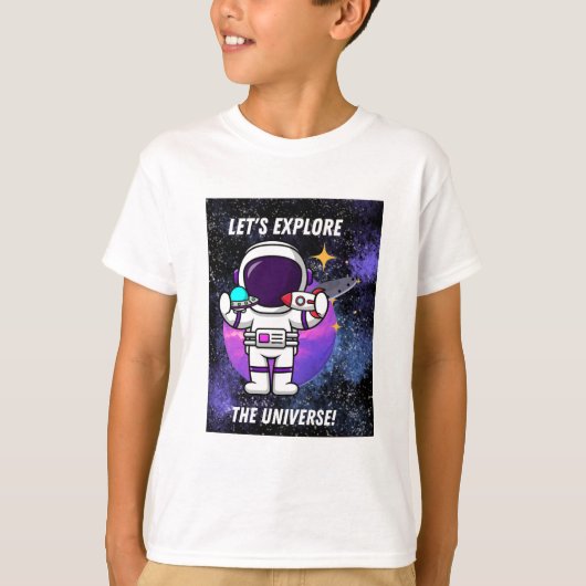 Laten we het universum verkennen t-shirt (Voorkant)