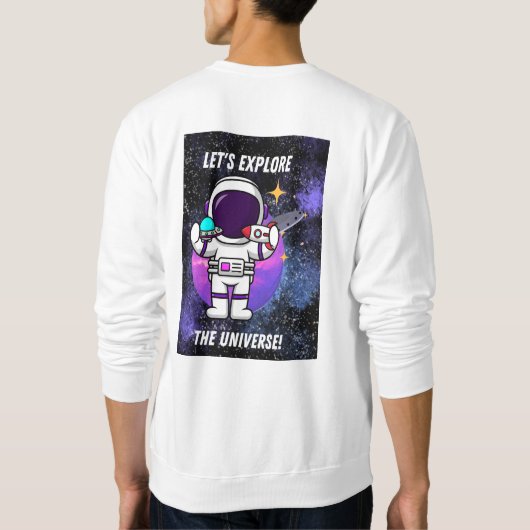 Laten we het universum verkennen trui (Achterkant)