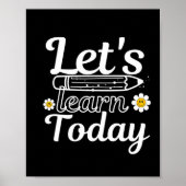 Laten we het vandaag leren Leraar Poster (Voorkant)