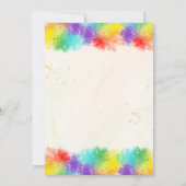 Laten we het verjaardagsfeestje schilderen - Art B Kaart (Achterkant)