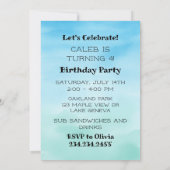 Laten we het verjaardagsfeestje van Axolotl Boy vi Kaart (Achterkant)