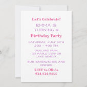 Laten we het verjaardagsfeestje van Axolotl Girl v Kaart (Achterkant)