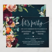 Laten we het Verloving van de marinepartij Wijn Bu Kaart (Voorkant / Achterkant)