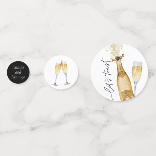 Laten we het verlovingsfeest vieren  confetti (Voorkanten)