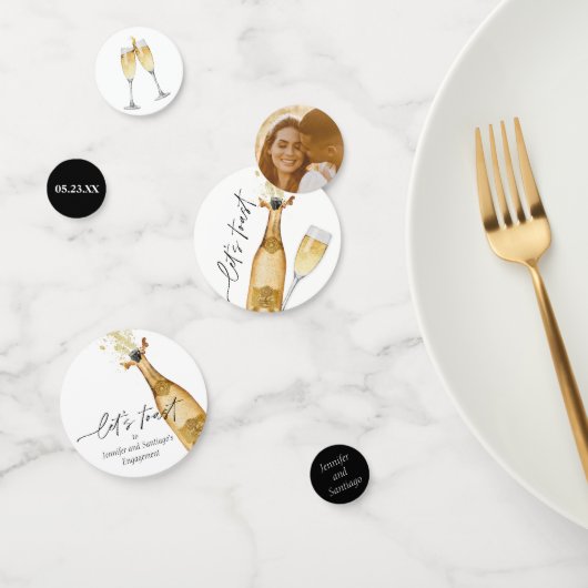 Laten we het verlovingsfeest vieren confetti (Groep)