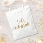 Laten we het vieren! bedankzakje (Geknipt)