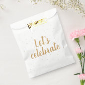 Laten we het vieren! bedankzakje (Gezegeld)