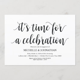 Laten we het vieren, de verlovingsfeest nodigt uit kaart