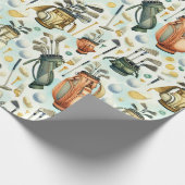 Laten we het vieren met een golffeest cadeaupapier (Hoek)