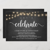 Laten we het vieren, Rustic Wedding Elopement Uitn Kaart (Voorkant / Achterkant)