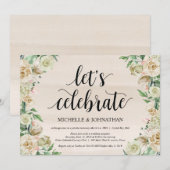 Laten we het vieren, Uitnodiging voor ontvangst na (Voorkant / Achterkant)