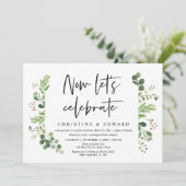 Laten we het vieren, Wedding Elopement Party Kaart (Staand voorkant)