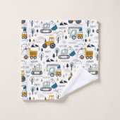 Laten we het voertuigpatroon verplaatsen bad handdoek (Wasdoekje)