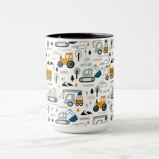 Laten we het voertuigpatroon verplaatsen mok (Midden)