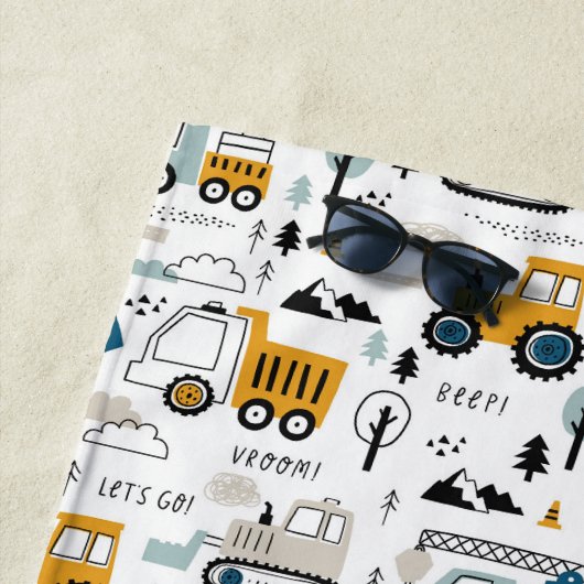 Laten we het voertuigpatroon verplaatsen strandlaken (In situ)