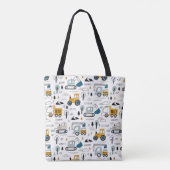 Laten we het voertuigpatroon verplaatsen tote bag (Achterkant)