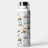 Laten we het voertuigpatroon verplaatsen waterfles (Achterkant)