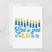 Laten we het vuurwerk laten zien! Platte wenskaart Kaart (Voorkant)