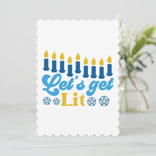 Laten we het vuurwerk laten zien! Platte wenskaart Kaart (Staand voorkant)