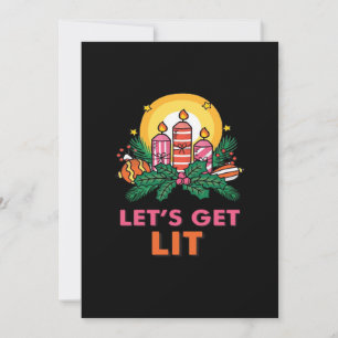 Laten we het vuurwerk maken  feestdagenkaart
