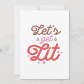 Laten we het vuurwerk maken, Kerstmis  Feestdagenkaart (Voorkant)