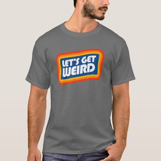 Laten we het Weird 8ties Festival Party concert Gr T-shirt (Voorkant)