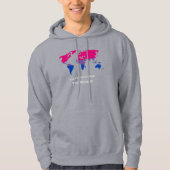 Laten we het wereldsweatshirt veranderen hoodie (Voorkant)
