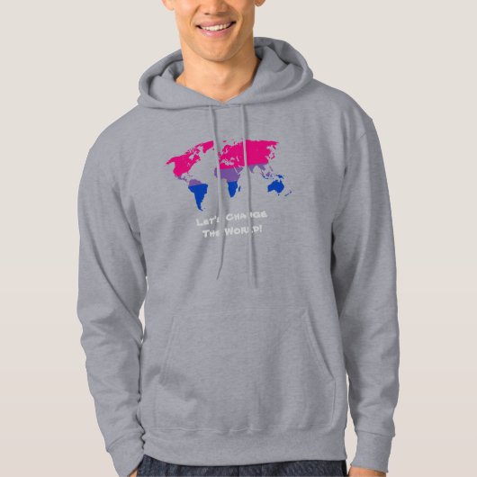 Laten we het wereldsweatshirt veranderen hoodie (Voorkant)