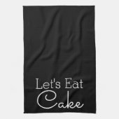 Laten we het witte script stoppen theedoek (Verticaal)