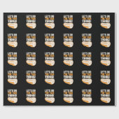 Laten we het yam ding doen Thanksgiving zoete aard Cadeaupapier (Vlak)