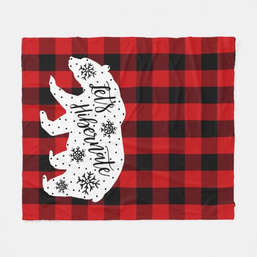 Laten we Hibernate | Roodgieters Fleece Deken (Voorkant (Horizontaal))