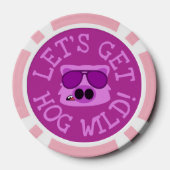 Laten we Hog Wild halen Pokerchips (Achterkant)