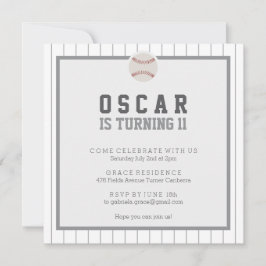 Laten we honkbal verjaardagsfeestje spelen kaart