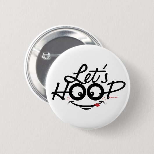 Laten we Hoop: Knopen Ronde Button 5,7 Cm (Voorkant /achterkant)