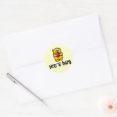 Laten we Hug Ronde Sticker (Envelop)