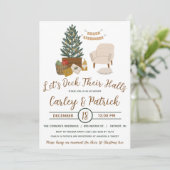 Laten we hun hallen dekken, vakantie Vrijgezellenf Kaart (Staand voorkant)