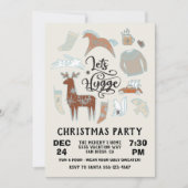 Laten we Hygge Cozy Winter Kerstparty Kaart (Voorkant)