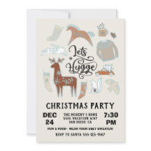 Laten we Hygge Cozy Winter Kerstparty