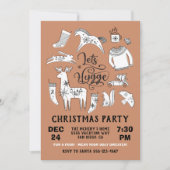 Laten we Hygge Cozy Winter Kerstparty Kaart (Voorkant)