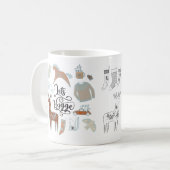 Laten we Hygge Scandinavische kerstMok Koffiemok (Voorkant links)