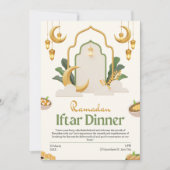 Laten we Iftar vieren! speelse ramadan uitnodiging (Voorkant)