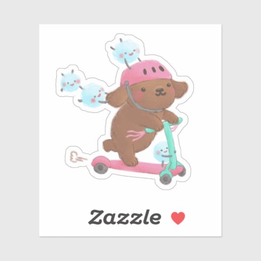 Laten we Illustratie Rollen Sticker (Vel)