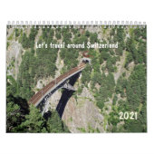 Laten we in 2021 rond Zwitserland reizen Kalender (Hoes)
