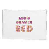 Laten we in bed blijven kussensloop (Achterkant)