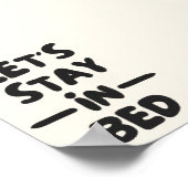 Laten we in bed blijven | Slaapkamer Decor Print | (Hoek)
