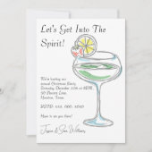 "Laten we in de geest gaan" Kerstfeest Kaart (Voorkant)