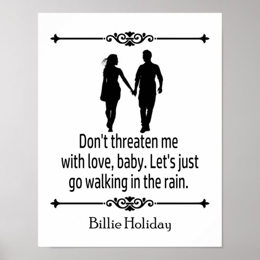 Laten we in de regen lopen poster (Voorkant)